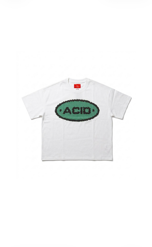 ACID-FIR STAPLE GREEN PATCH T-SHIRT