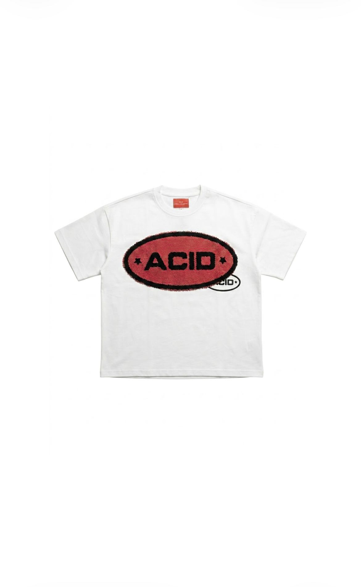 ACID-FIR STAPLE RED PATCH T-SHIRT